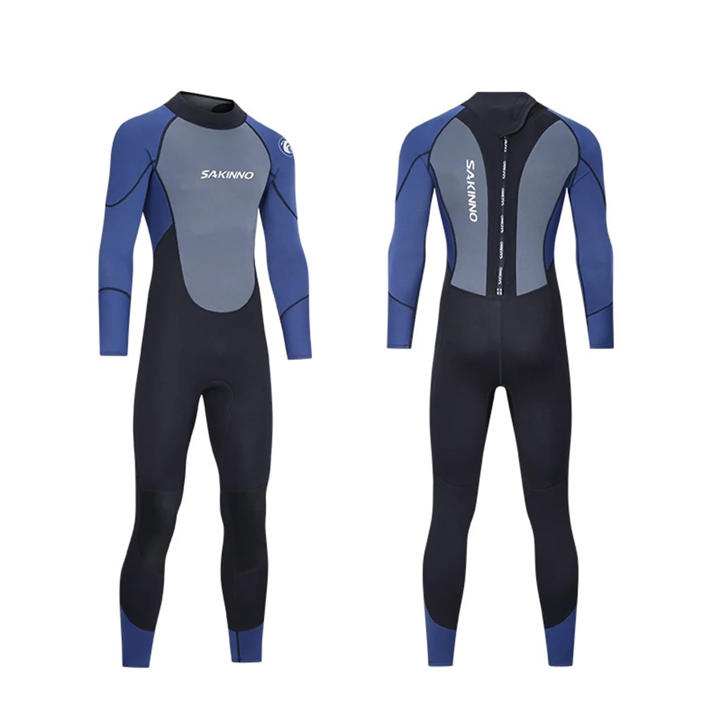 3mm Neoprene Mute Men's Single Piece Long Sleeved Hot Long Sleeved Diving Fishing Surf Snorkeling Winter Swimwear