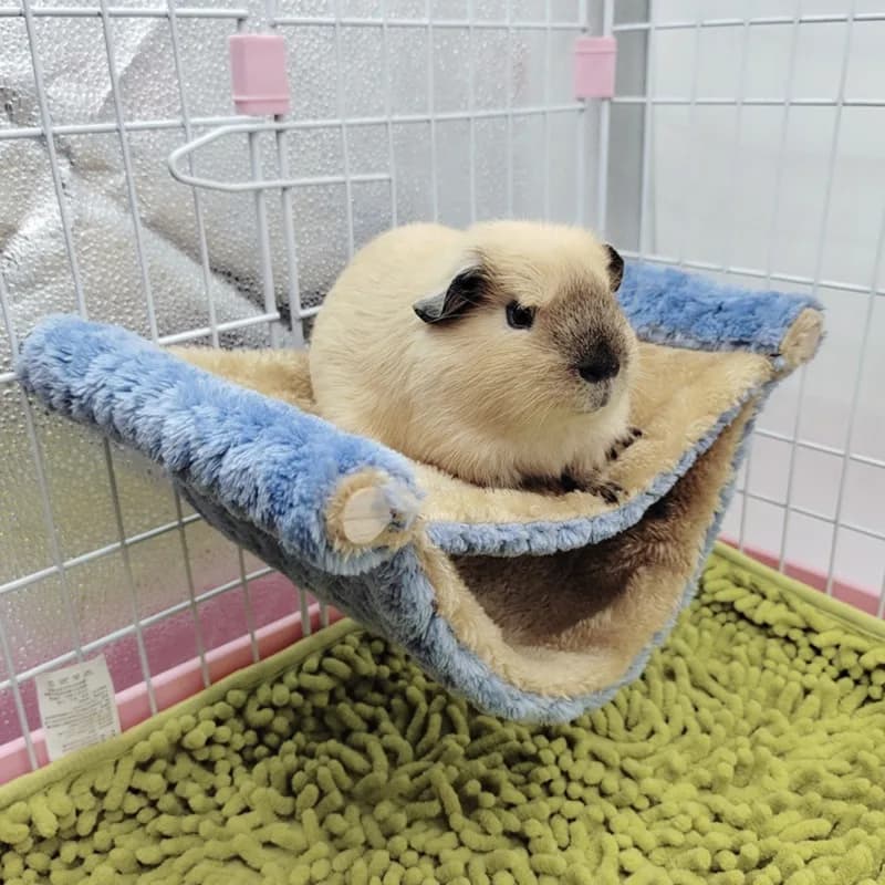 Amaca per Animali Domestici in Peluche Doppio Spessore, Cuccia Calda per Piccoli Animali, Casa per Criceti, Sacco a Pelo, Letti Sospesi per Alberi