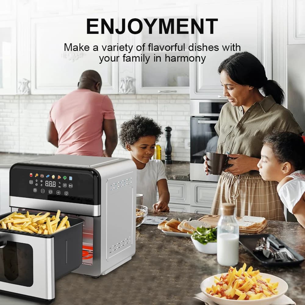 Air Fryer Sonifer SF-1045 7L 2000W Bottom Heating LED Touch Visible Window Oil Free Cooker for Home Kitchen