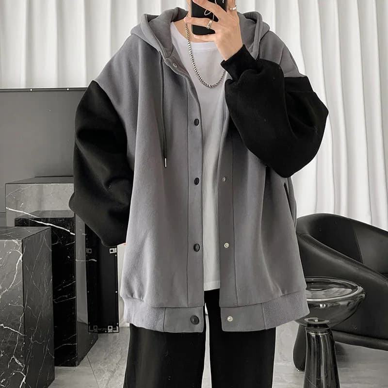 Felpe con cappuccio da uomo in pile, stile oversize, in camoscio, primaverili, basic, alla moda, stile universitario, bianche, in rete, per cosplay, eleganti, termiche