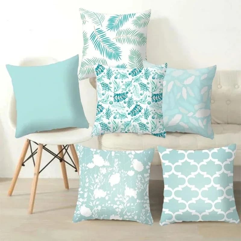 Modern Federa with Geometric Print Federa lombare for sofa Federa verde Menta Decoration for the house Federa for pillow