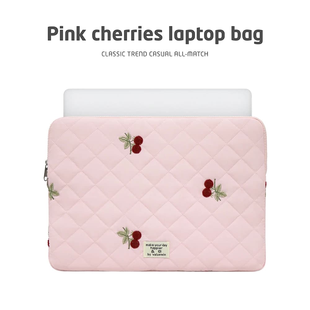 Borsa per Laptop Ricamata per Macbook Air/Pro 14 15.6 16 Pollici, per Surface Xiaomi Lenovo Dell, Custodia per Computer Portatile da Donna