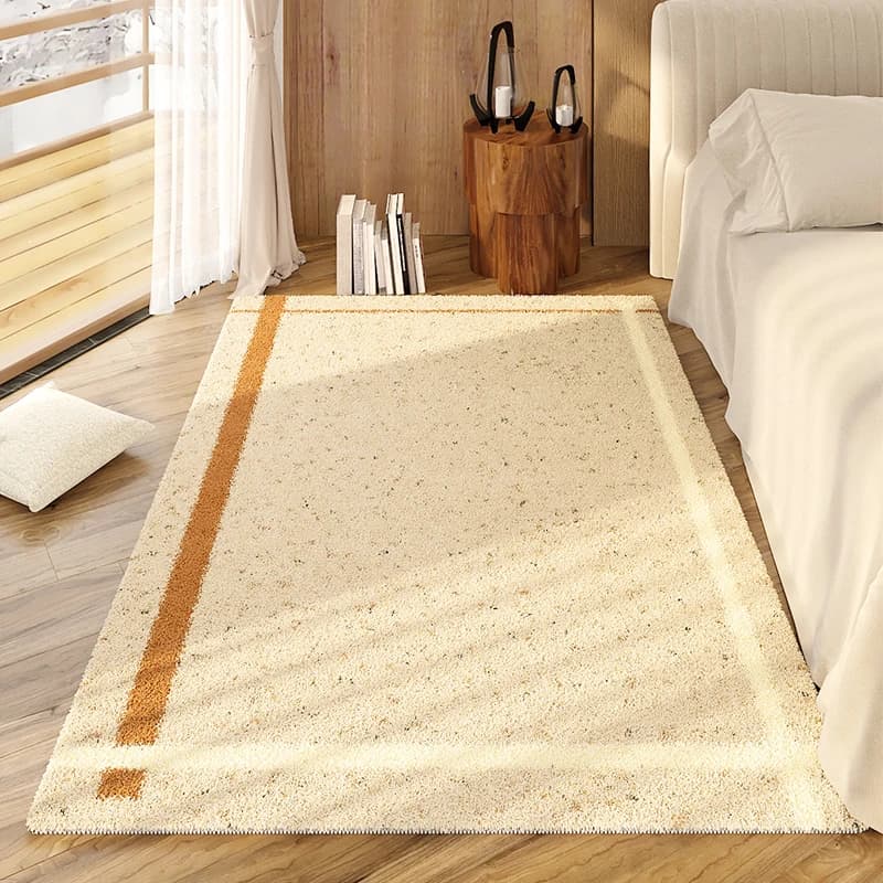 Tappeti in stile giapponese per camera da letto Tappeto decorativo per soggiorno di lusso leggero Tappeto soffice e morbido per comodino Tappeto da salotto in peluche spesso