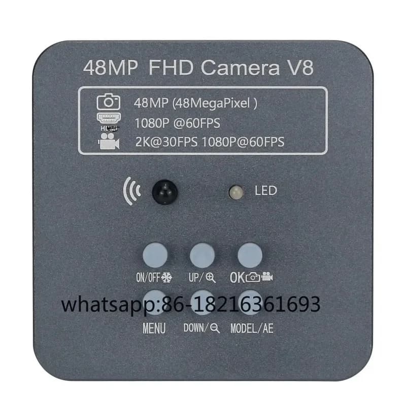 Fotocamera per microscopio 48MP FHD 1080P fotocamera industriale C stand