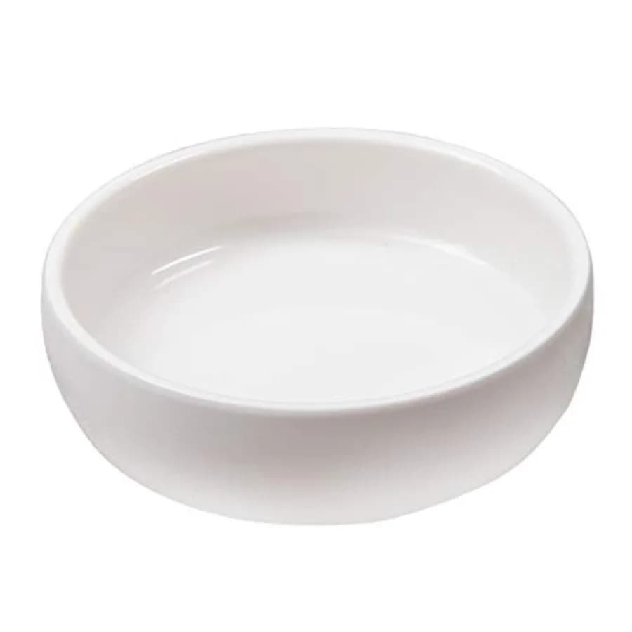 Ceramic Pet Bowl for Cats, Classic Ceramic Cat Dish Dog Bowls for Food and Water, 12 Liquid Ounce