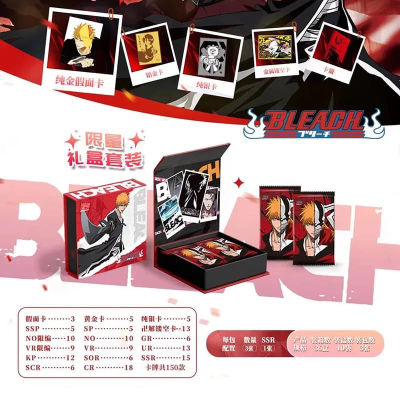 New Genuine BLEACH Cards Wherever The Blade Points Where The Heart Goes Collection Card Volume 5 Anime Character Collection Card