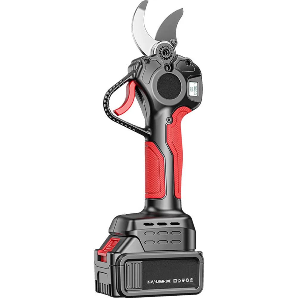 Rechargeable electric pruning shears for fruit trees and gardening rod extension telescopic shears for high branches as
