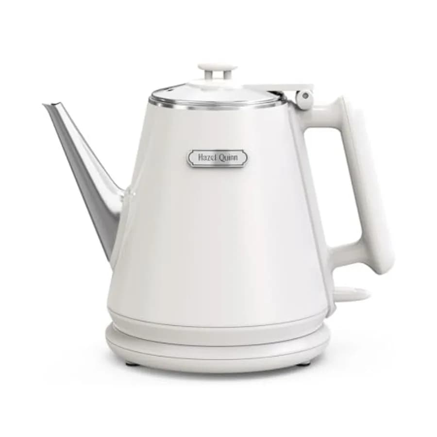 Electric Kettle - 1L/34oz Small Tea Kettle, 800W Fast Boil, All 304 Stainless Steel Interior, Double Wall for Cool Touch and Th