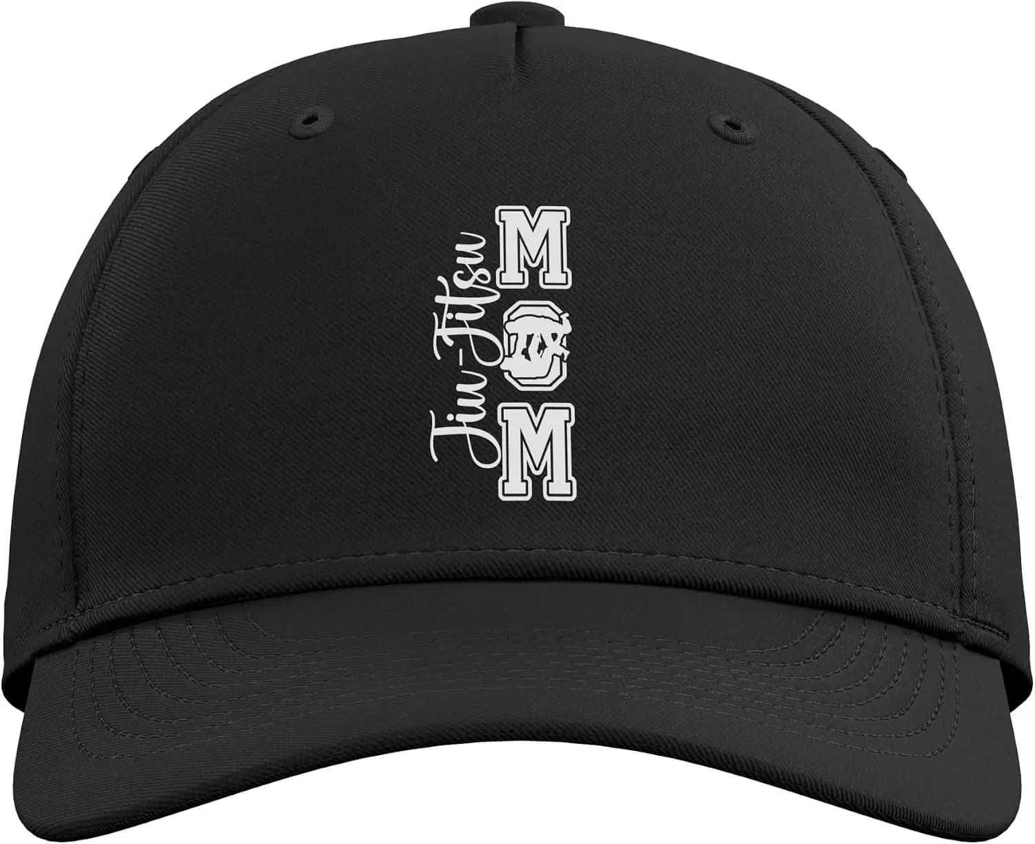 Brazilian Jiu-Jitsu Mom Jiu-Jitsu Fighter Mama BJJ Mom Adjustable Baseball Hat Leisure-style Breathable Cotton Baseball Cap