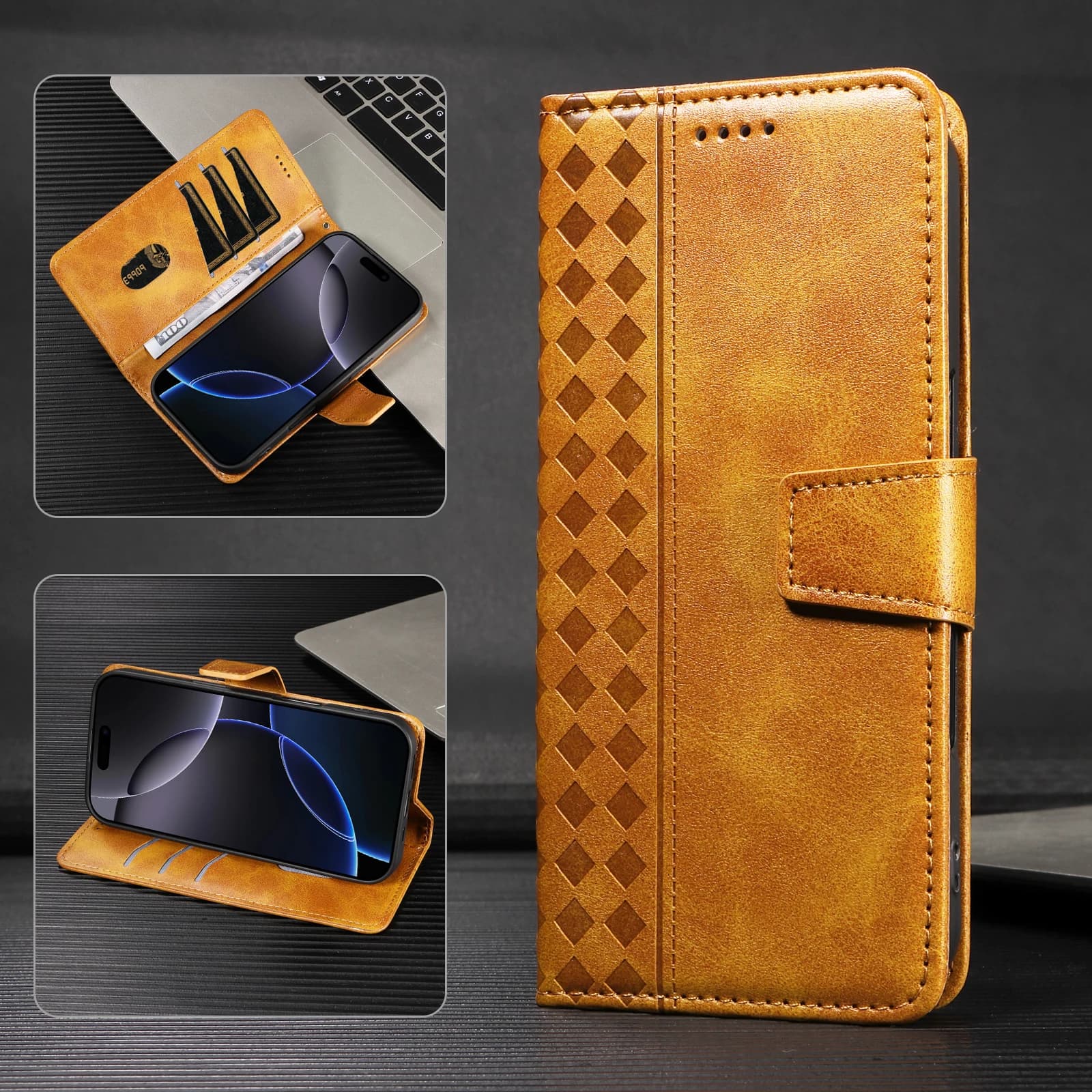 Custodia a Portafoglio in Pelle per Realme C71 C73 C75 C75X C85 Pro C67 C65 C61 C63 C55 C51 C53 C35 C33 C31 C30 C20 C21 C12 C15