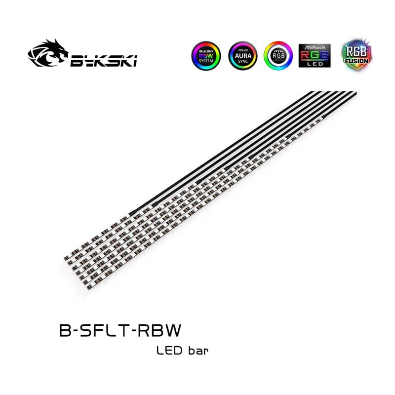 Bykski 5V 3pin A-RGB Striscia morbida non impermeabile/Striscia luminosa a LED Utilizzo per CPU GPU Blocco/Pompa/Scheda per via d'acqua Sostituzione D-RGB