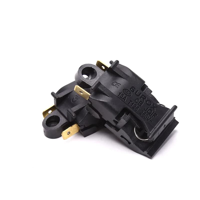 2pcs Black Electric Kettle Thermostat Switch 13A/16A 250V Medium Steam Kitchen Parts Accessories for Switches