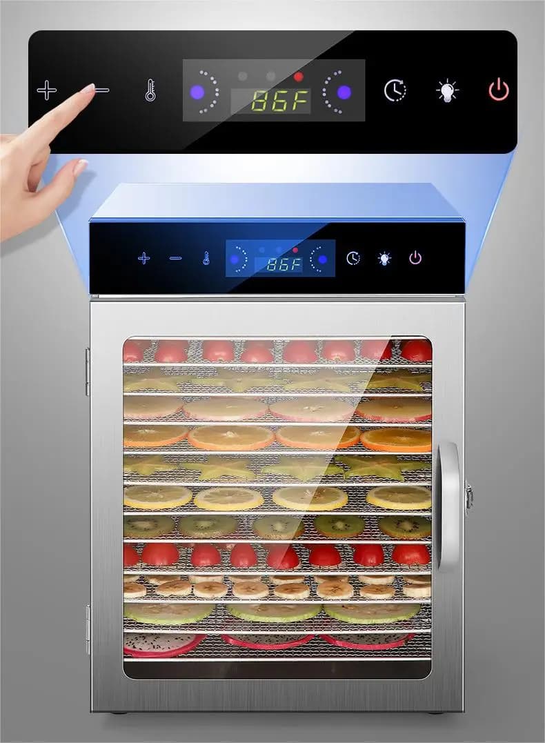 Commercial Household 18-layer Food Dehydrator Touchscreen Version High Quality Dried Fruit Machine