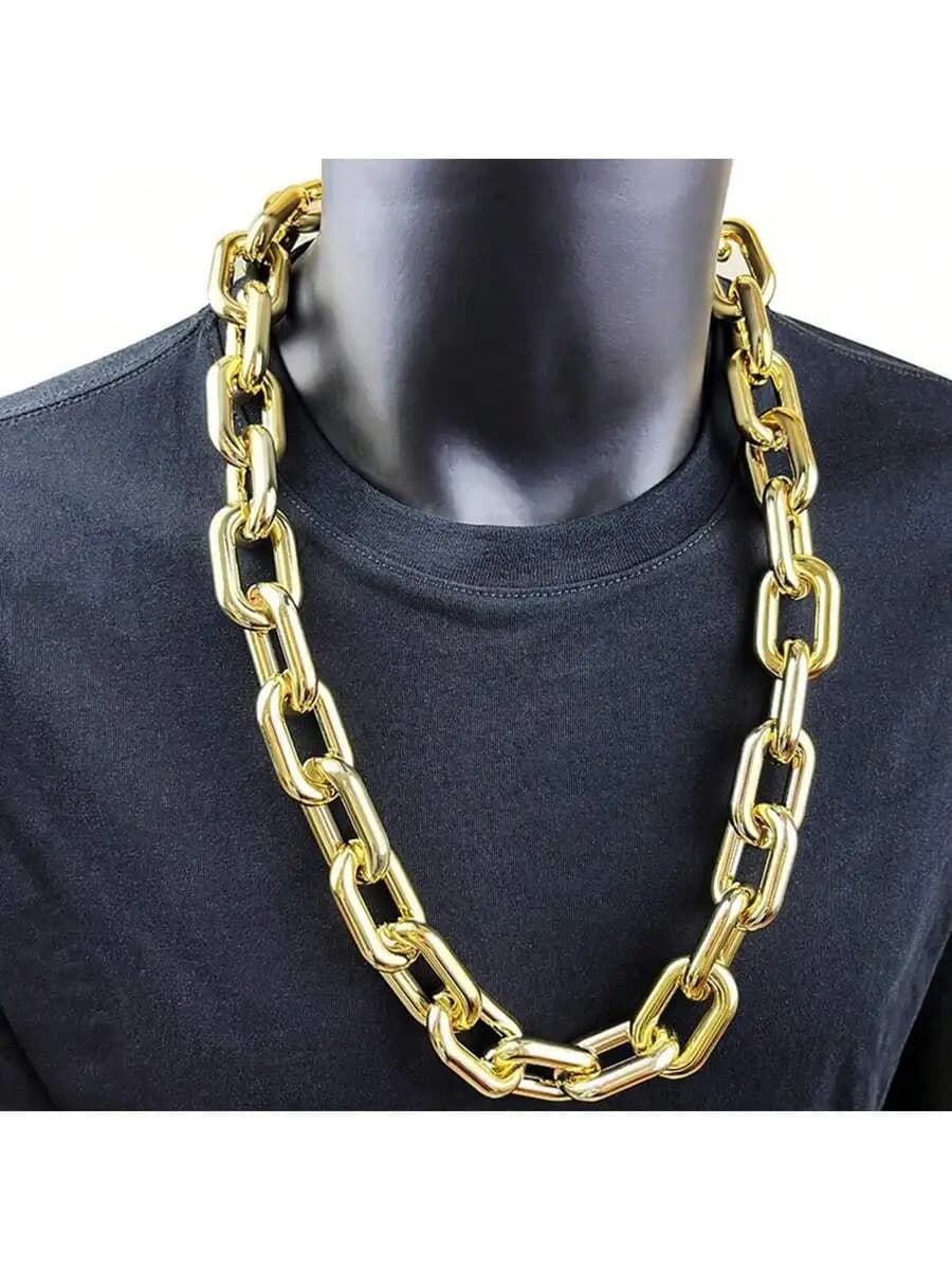 Exaggerated Hip Hop Plastic Chain Necklace For Rave Performance Unisex