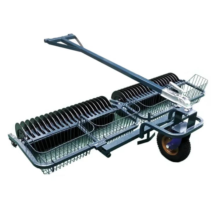 Raccoglitore di palline a due vie Campo di guida per golf Attrezzatura per raccoglitore di palline 4 cestelli Macchina a 40 vie Attrezzatura per raccoglitore di palline automatico