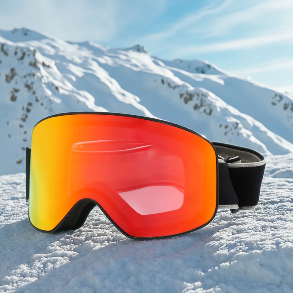 Occhiali da Sci Unisex con Lenti PC a Doppio Strato, Antivento, Antiappannamento, Alla Moda, per Sport all'Aperto, Multicolore, Vendita all'Ingrosso