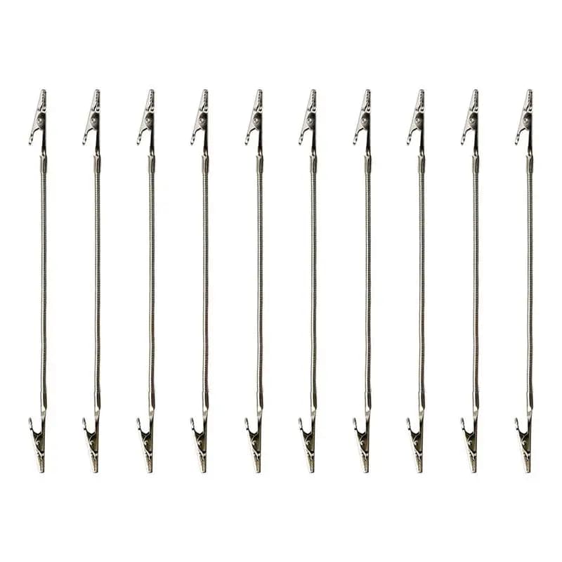 Portaincenso a doppia testa con clip flessibile per esterni, 10 pezzi, forniture di archiviazione, etichette portatili per tubi flessibili lunghi, etichette, cartoline per
