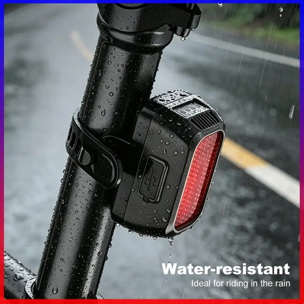 Type-C Powered Bicycle LED Safety Light Rechargeable Mountain Bike Lamp for Experience Night Road Trips Camping Adventures