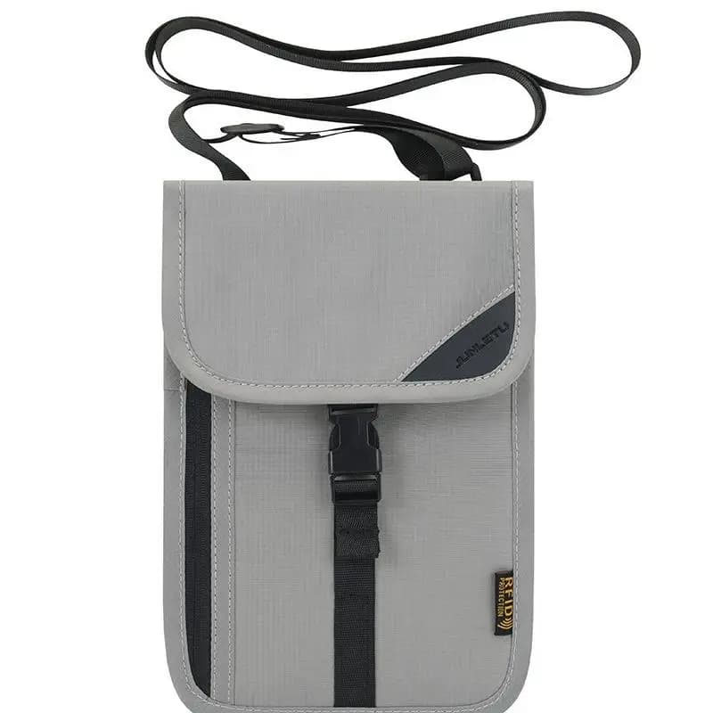 Neck Strap RFID Passport Wallet International Travel Document Bag Protection Cover Functional Bag for Outbound Trips