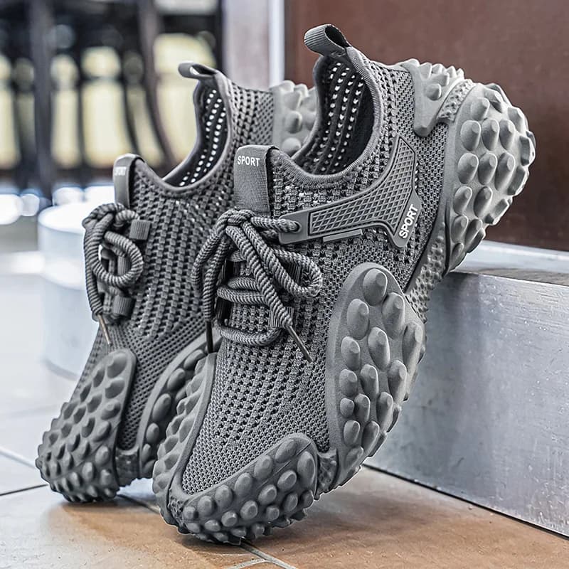 Scarpe da Corsa Portatili da Uomo in Mesh, Leggere e Comode, Stile Casual per Camminata Quotidiana e Sport all'Aperto