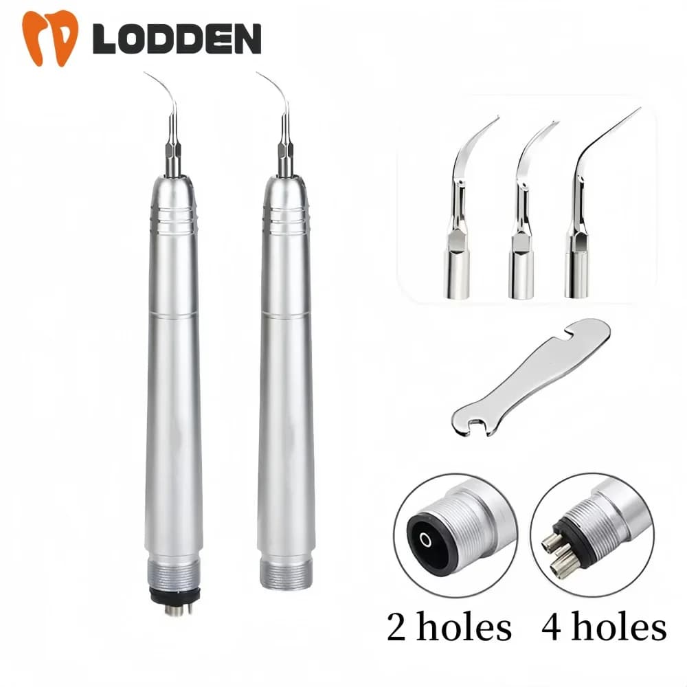 Ultrasonic Dental Scaler with 3 Tips Removal of Tooth Processing Teeth Cleaning Teeth Whitening Cleaner 2 holes 4 holes