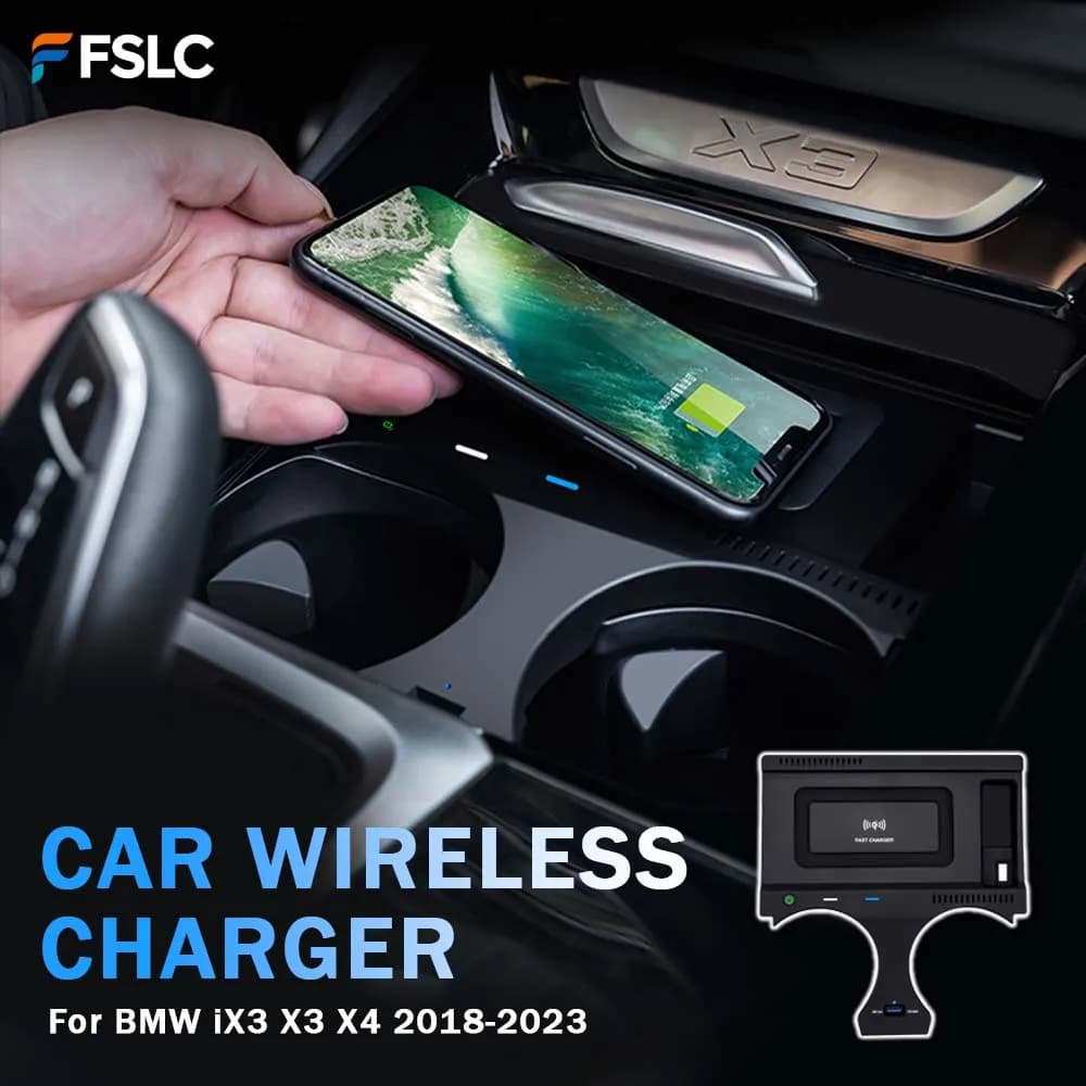 di Authentic di Wireless Charger for Auto 15W Quick Charging for BMW IX3 2022, X3 2018-2023, X4 2018-2023, Auto Accessories, Charging Support