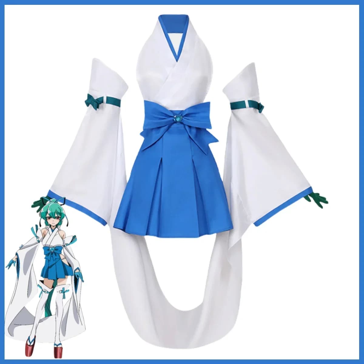 Anime I Admire Magical Girls Costume Cosplay Minakami Sayo Magia Azure Gushing Over Magical Girls Witch Dress Parrucca Donna Set sexy