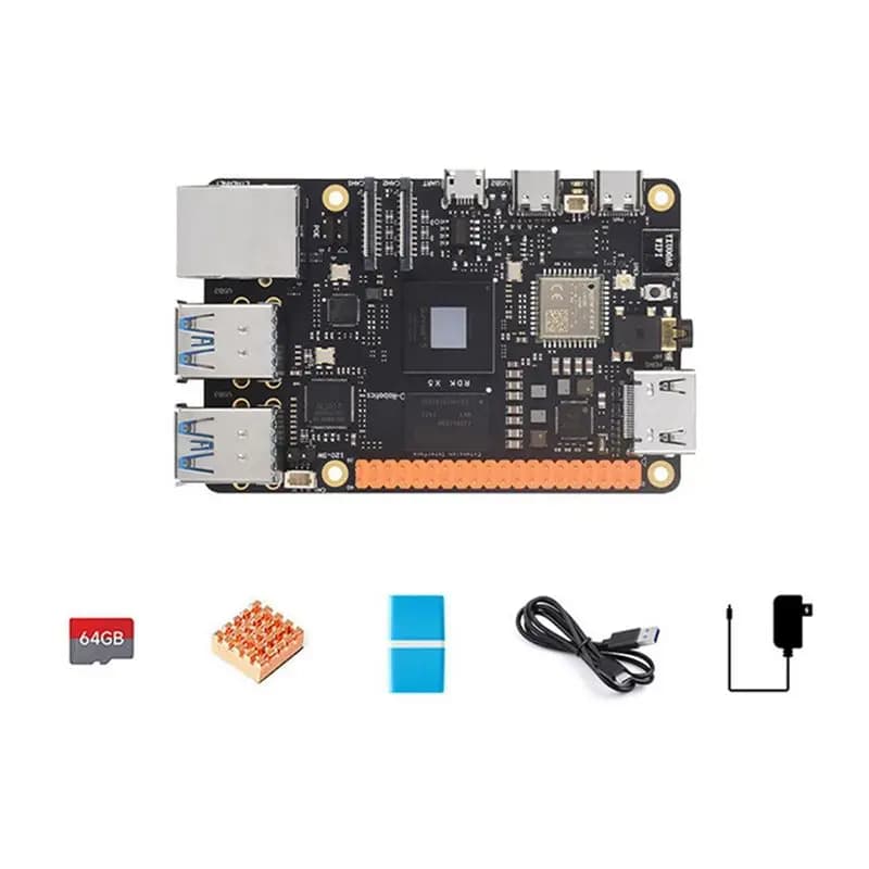Kit Base Scheda di Sviluppo RDK X5 4GB per Smart Computing e Robotica, Supporta Fino a 10 TOP di Potenza di Calcolo, Spina EU