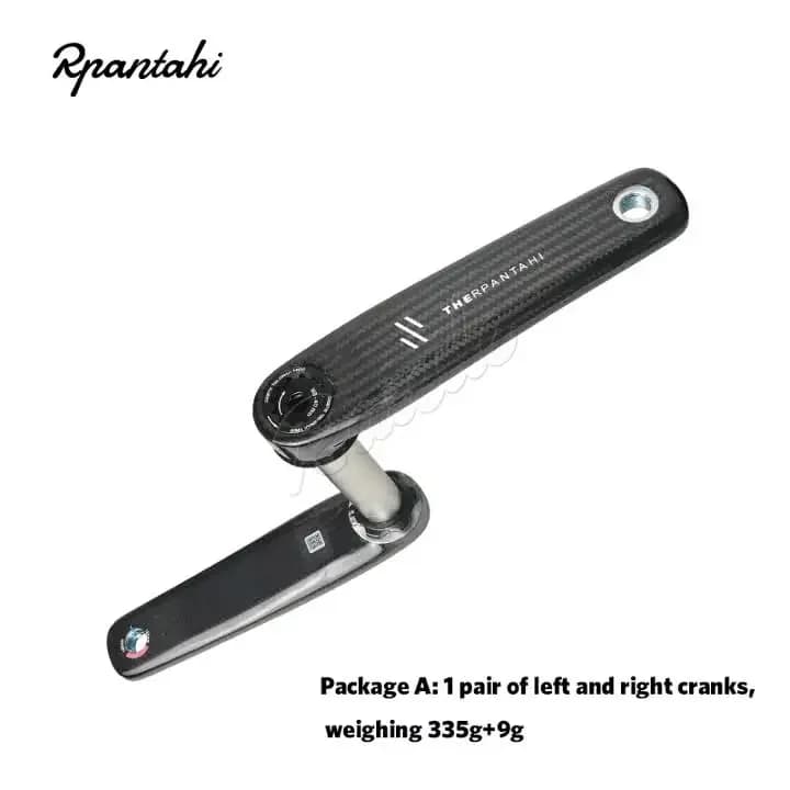 Guarnitura in fibra di carbonio per bici da corsa RPANTAHI, con asse in titanio da 24 mm e spider BCD 110 in fibra di carbonio ultraleggero EASTON