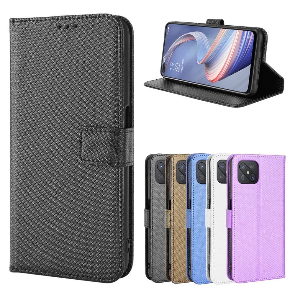 Custodia protettiva in pelle per OPPO Reno 4Z 5G, cover a libro con supporto per OPPO Reno4Z, custodia a portafoglio con supporto per carte e telefono