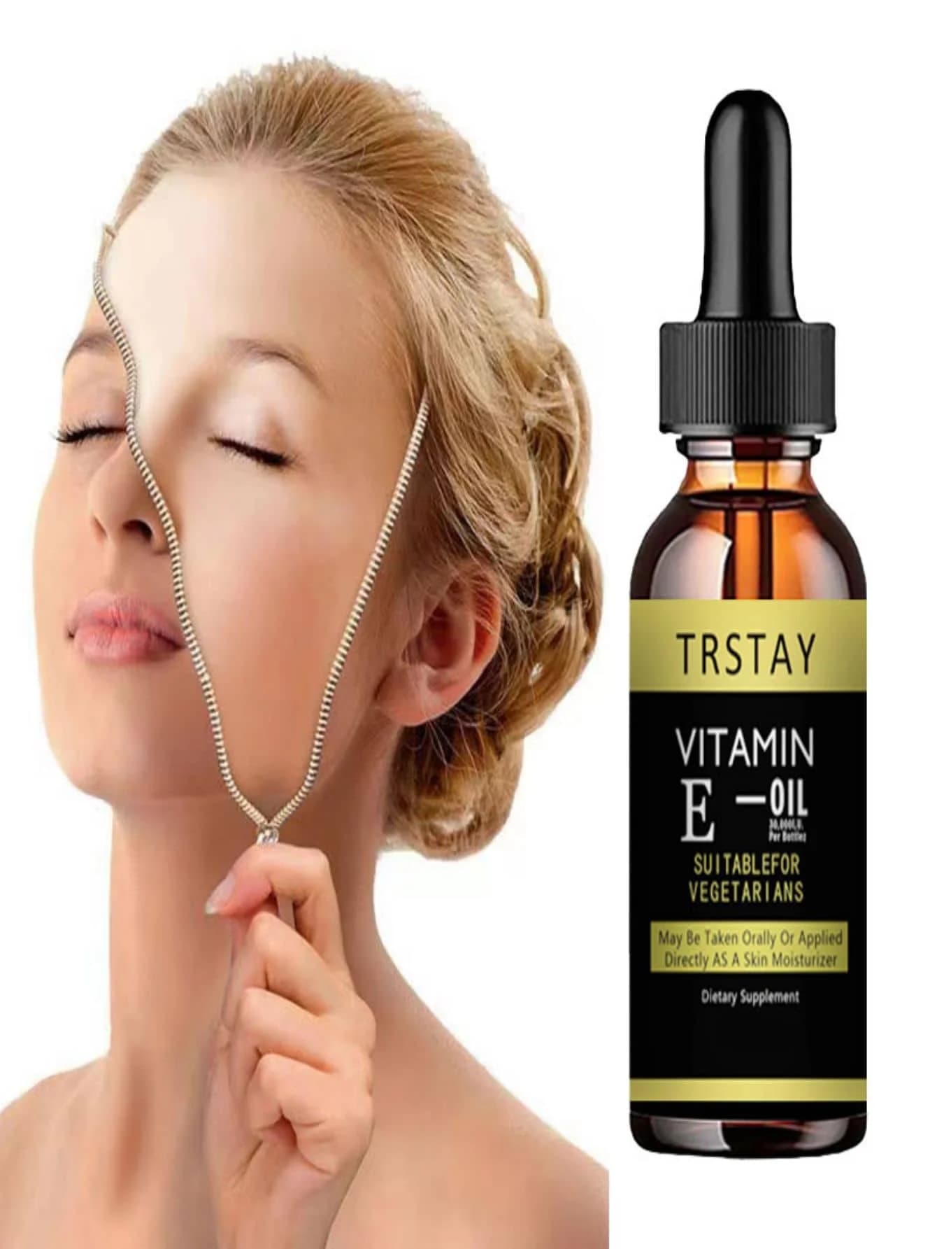 Vitamin E face essence moisturizing and firming skin care beauty lady essential oil for facial care