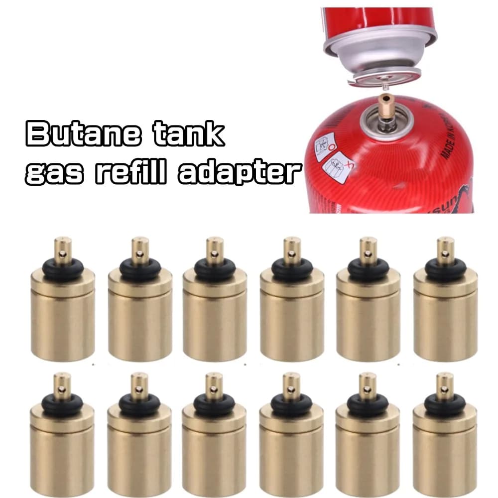 1/5pcs Gas Charging Adapter Filling Butano Tank External Cylinder Mini Rubber Valve Accessories Camping burner