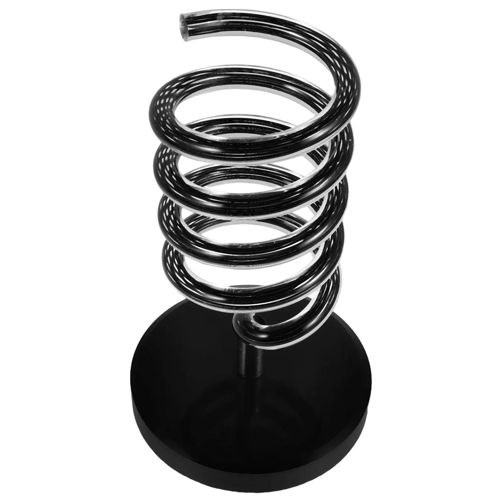 Blow Dryer Stand Marble Base Hair Styling Tools Organizer Spiral Holder for Salon Bathroom Countertop Hair Dryer Straightener