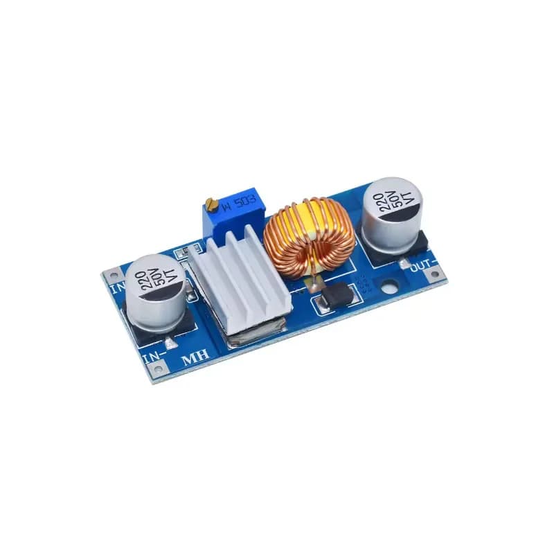 Adjustable Power Module 5A XL4015 DC-DC 4-38V to 1.25-36V 24V 12V 9V 5V, LED Lithium Charger with Heat Sink