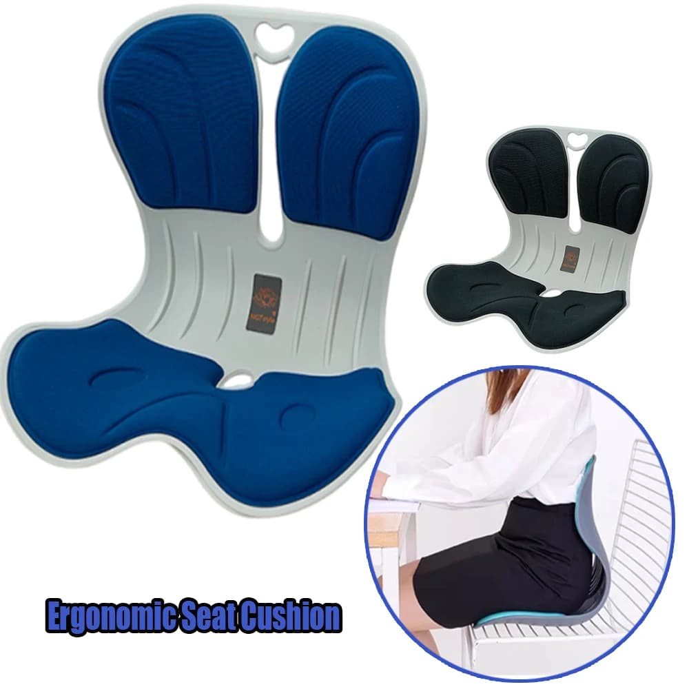 Cuscino Ergonomico per Supporto Lombare, Supporto Integrato per Schiena e Vita, Portatile, per Sedia da Ufficio e Miglioramento della Postura