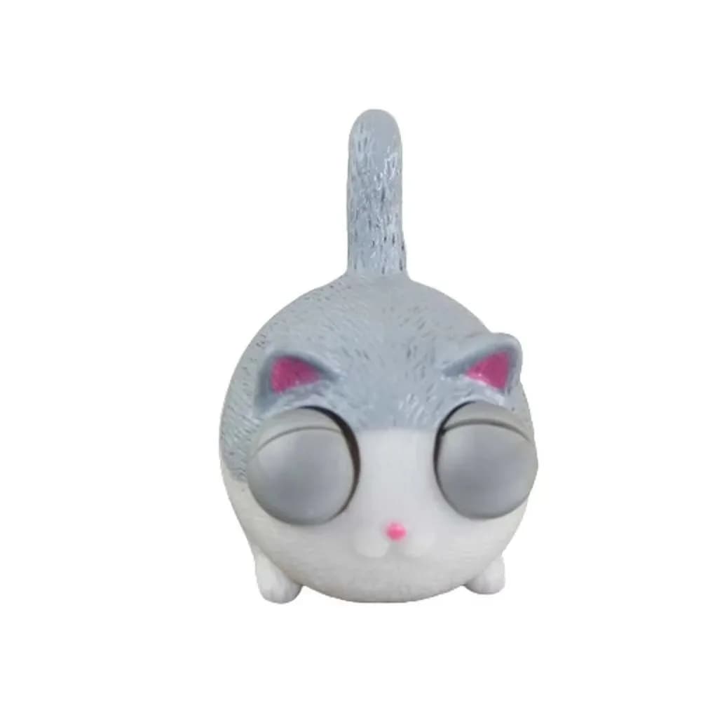 Gifts TPR Angry Cat Squeeze Angry Cat Style Squeezable Squinting Cat Eyeball Burst Animal Figure Novelty Cat For