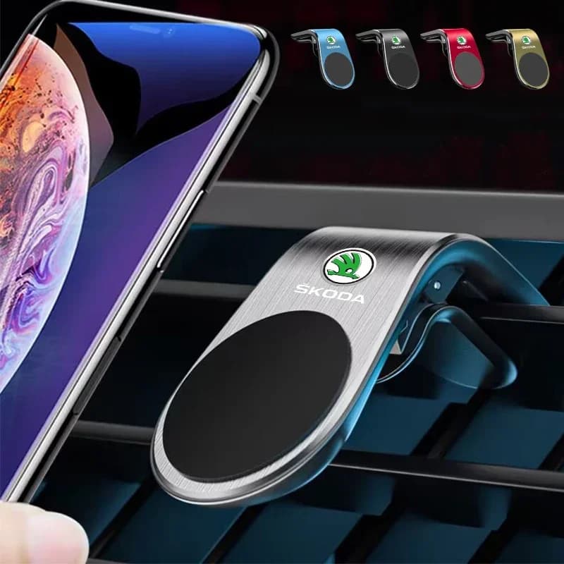 Supporto magnetico per telefono 360 per Skoda Octavia Fabia Rapid Superb Kodiaq Scala Karoq Citigo Kamiq Roomster Enyaq Accessori auto