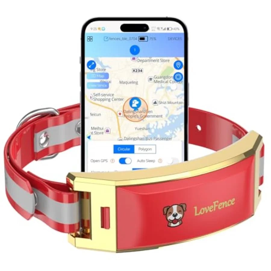 Collare GPS Elettrico Wireless per Cani con App Gratuita, Barriera Invisibile Anti-Shock per Animali Domestici, Sistema di Contenimento per Giardino Esterno