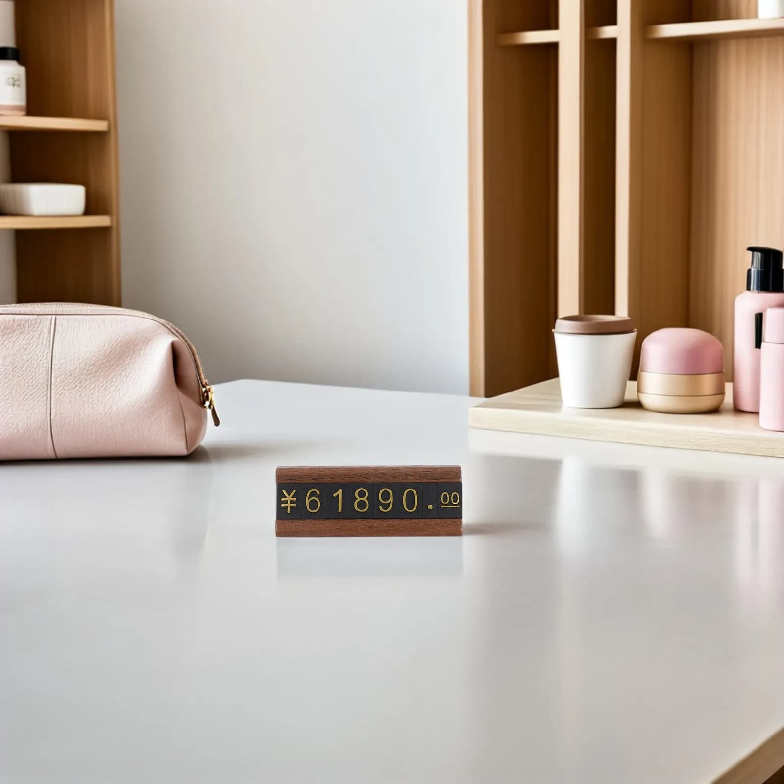 10 Set di Cubi Numerici in Legno e Plastica per Esposizione Prezzi Gioielli, Espositori da Banco per Negozi al Dettaglio, Supporti per Prezzi di Alta Qualità