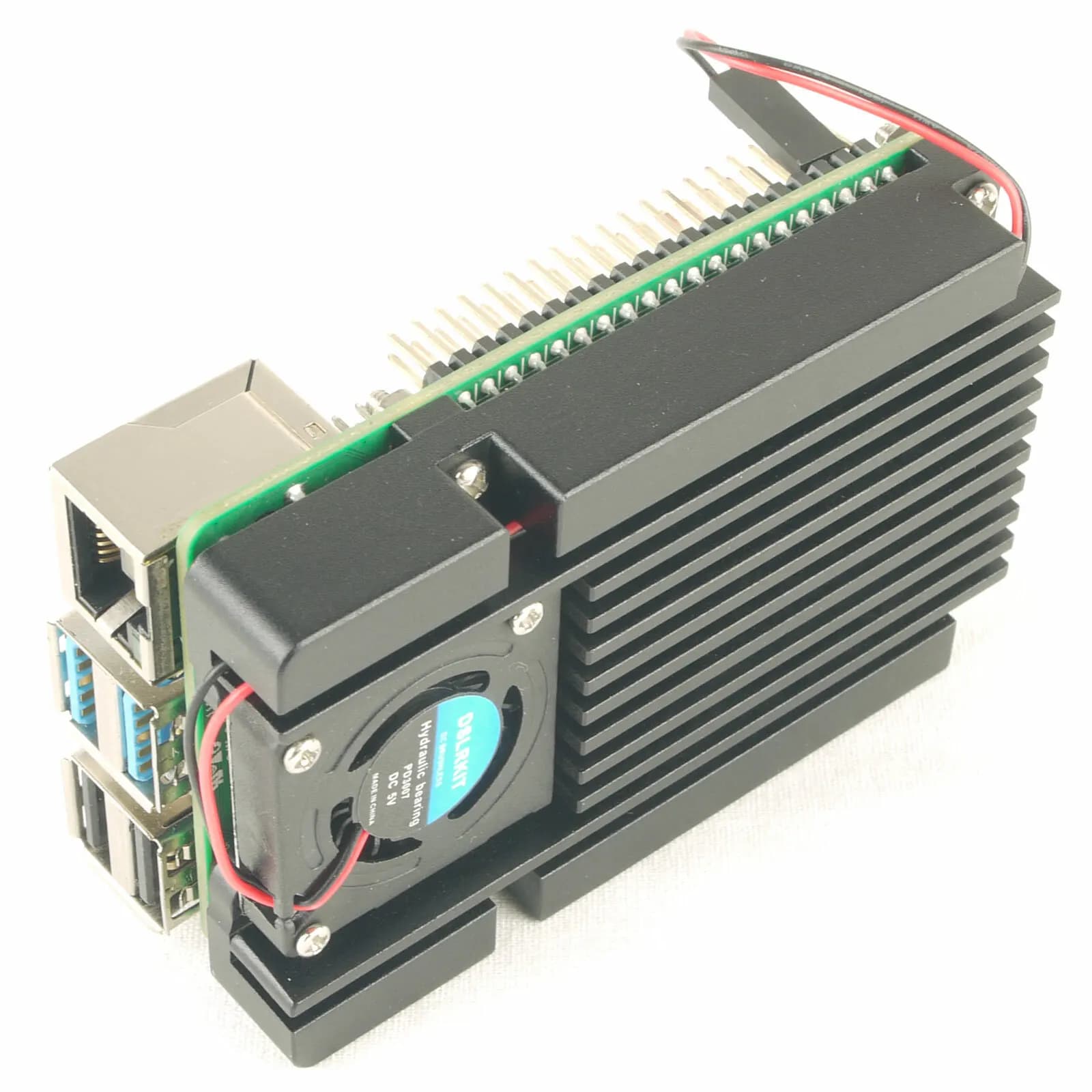 Cooling Base for Raspberry Pi 4B, Aluminum Dissiper with Silent Turbo Fan