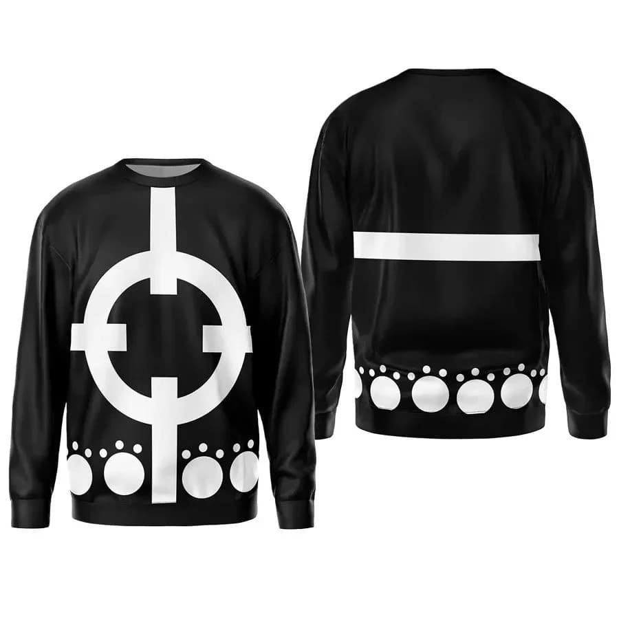 Bandai Tyrant Bartholomew Kuma Cosplay Anime Costume Children and Adults Comfortable Round Neck Sweatshirt Autumn Winter Loose
