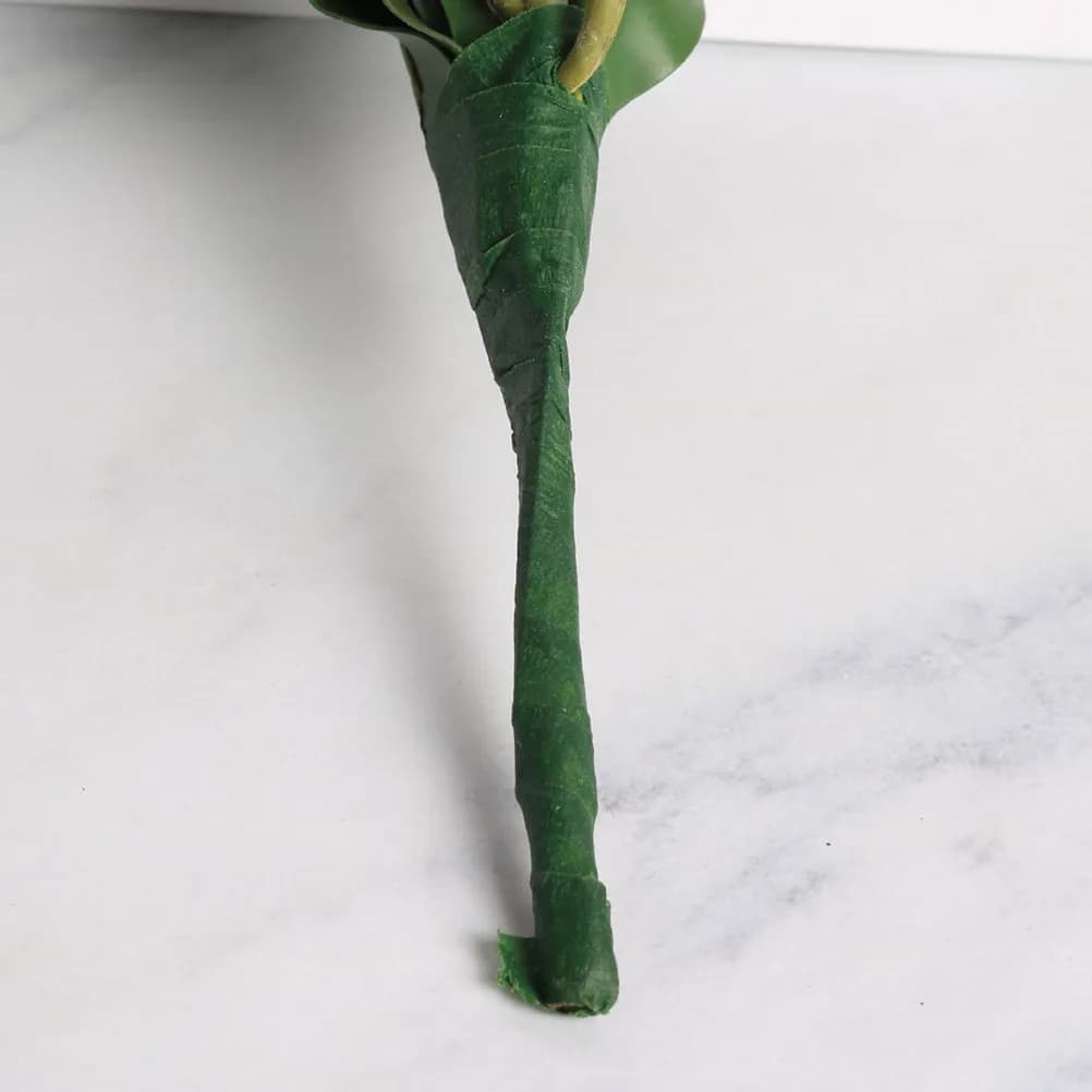 3 Pieces of Artificial Orchidea Phalaenopsis Leaves, Fake Plants for Home Decoration, Office, Bedroom, Balcony, Garden, Party