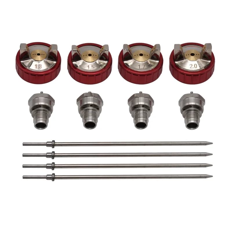 Nuovo R500 Pistola A Spruzzo LVLP 1.3/1.5/1.7/2.0MM Ugello Ago e Tappo Ugello Set Vernice A Spruzzo Tappo Aria Spruzzatore Strumenti di Vernice per Auto