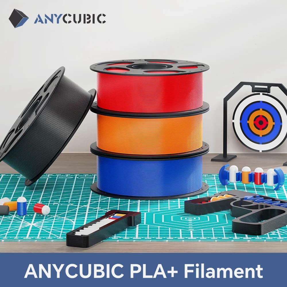 Filament PLA Plus ANYCUBIC 5KG, Smooth and Resistant, 1.75mm, 1kg/roll, 3D Printer Filament, 3D Printing Plastic Material