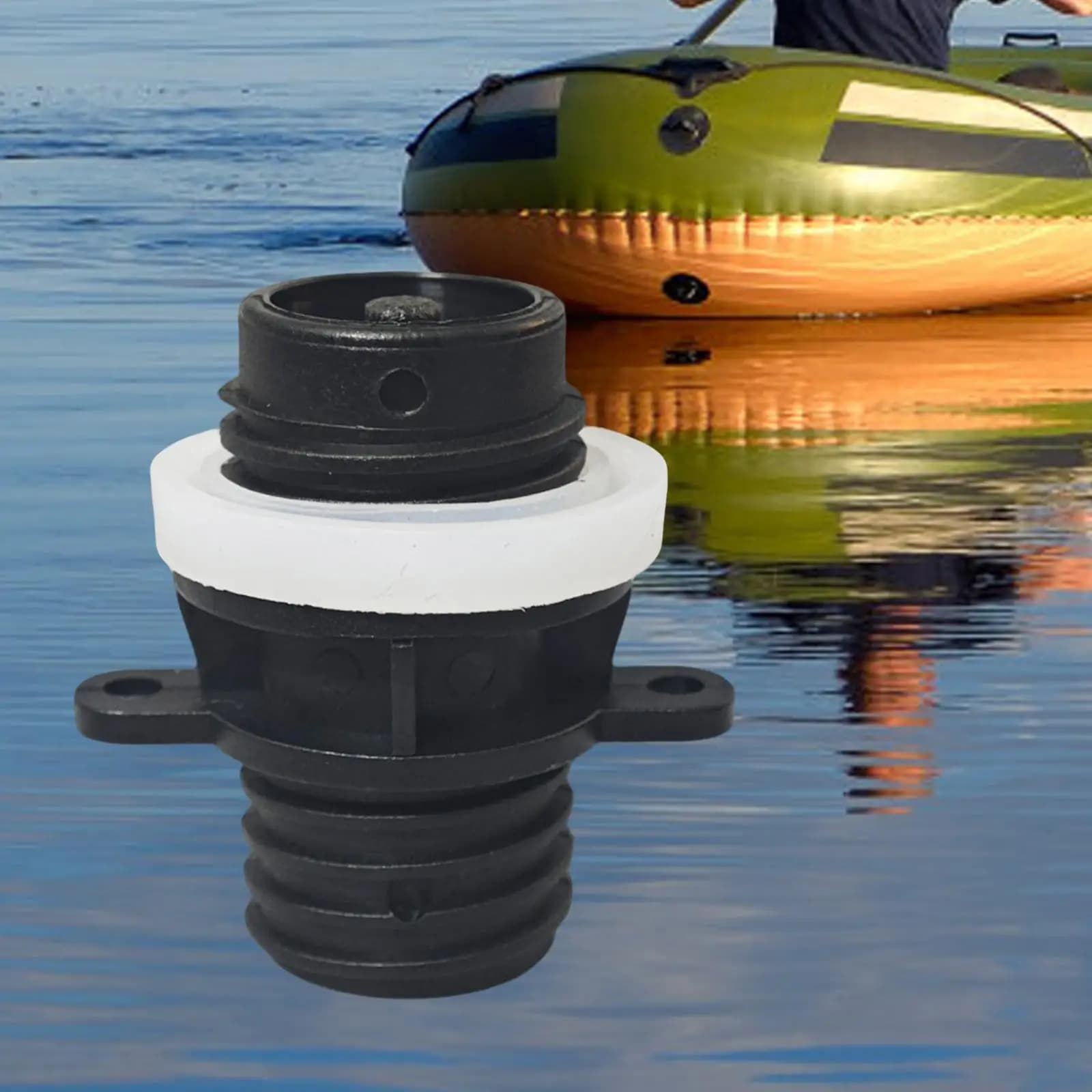 Adattatore per pompa per gommone Cloruro di polivinile Accessorio universale Connettore sicuro per valvola per paddle board per kayak
