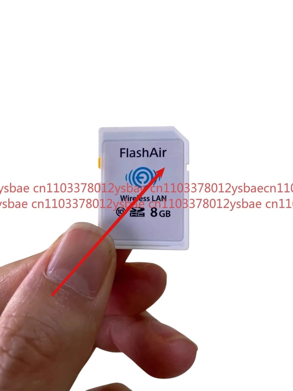Usato per Toshiba FlashAir 8GB Wireless LAN Wi-Fi SD Card SDHC Classe 10 W-02