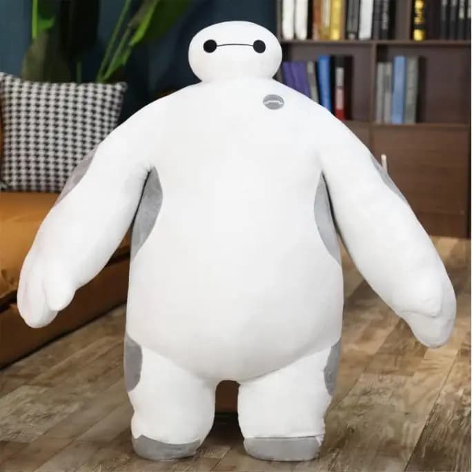 Cuscino Giocattolo Extra Large in Peluche, Bambola Imbottita Gigante Supereroe, Grande Cuscino Bianco in Morbido Velluto di Coniglio, Regalo
