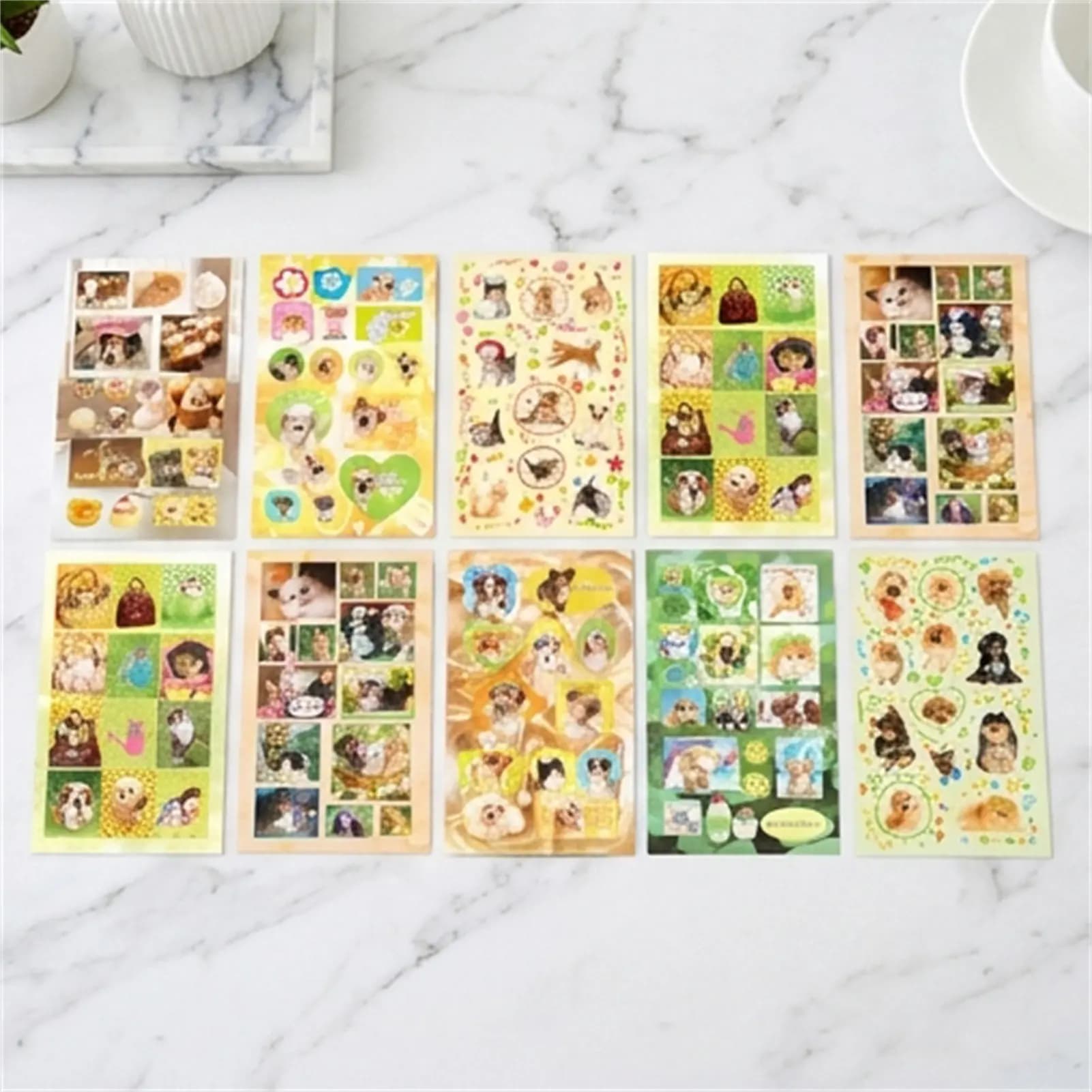 Sticker-Book Coated Laminated DIY High-Tack Adhesive for Scrapbook Journal Planner Notes Gift Wrap Decoration