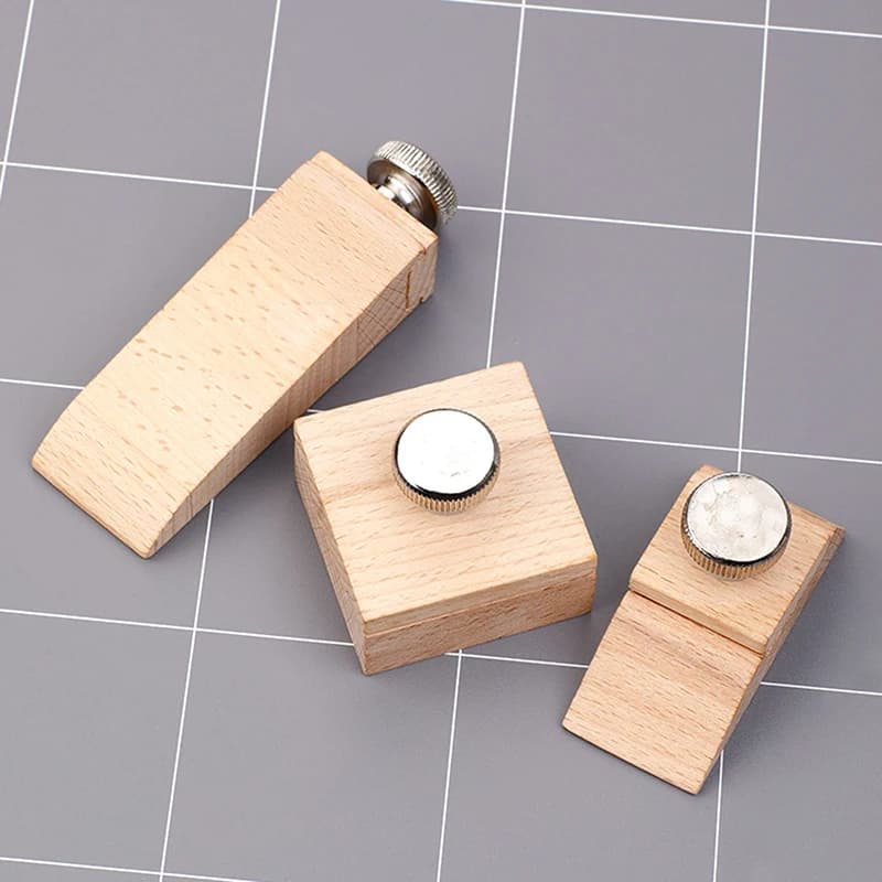 DIY Leather Craft Edge Tool Beech Block Handmade Leather Durable Polishing Tanned Tool Wooden Edge Grinding Sandpaper Treatment