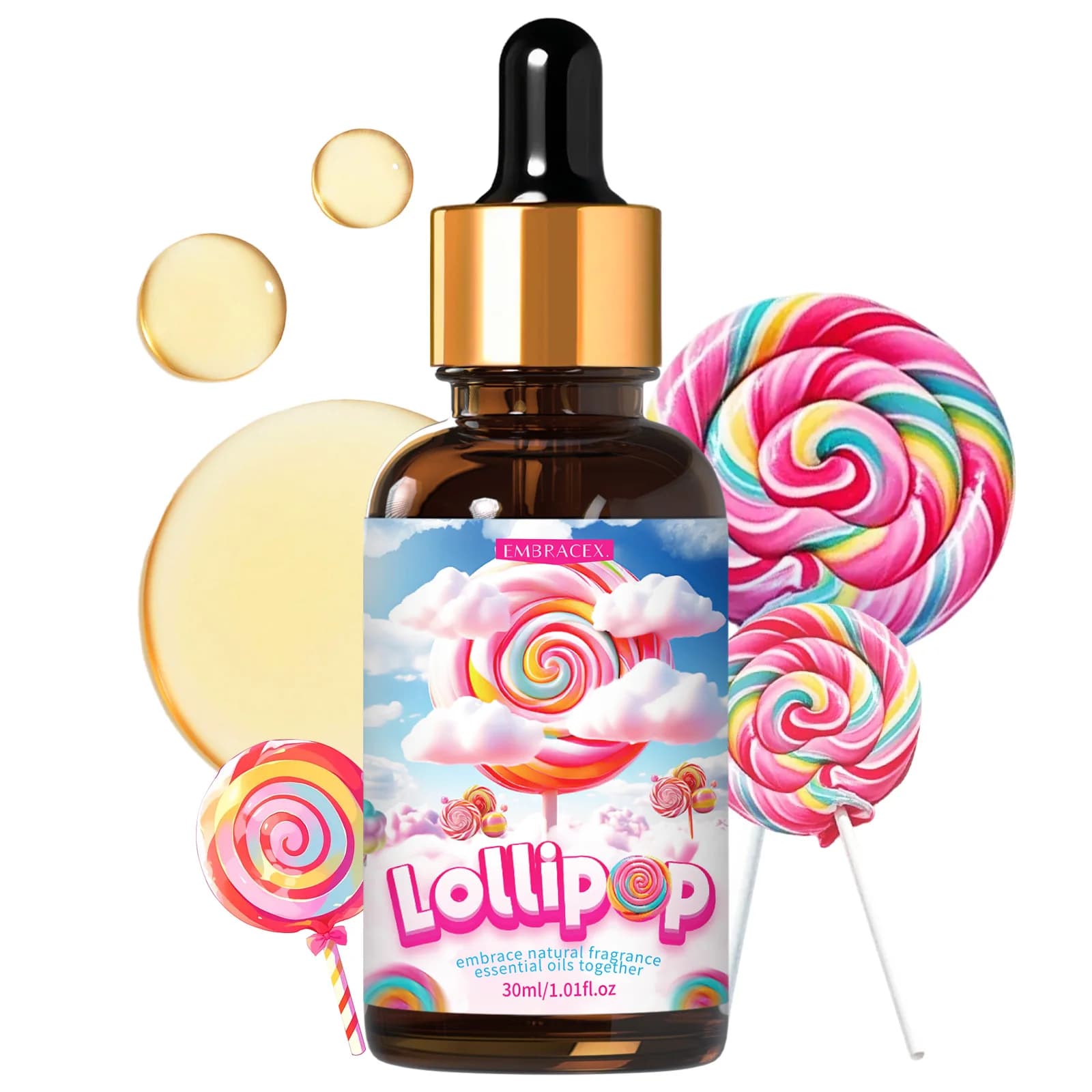 Oli essenziali Lollipop da 30 ml, profumo per auto, olio deodorante per auto, per diffusori, progetti fai da te, produzione di candele, accessori per auto, regalo
